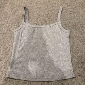 PINK Victoria's Secret Gray Ribbed Camisole